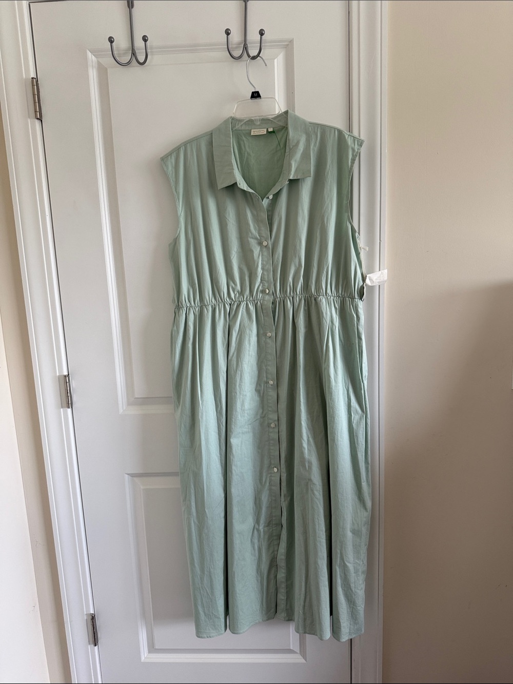 Spartina 449 Sleeveless Button-Front Maxi Dress in Mint